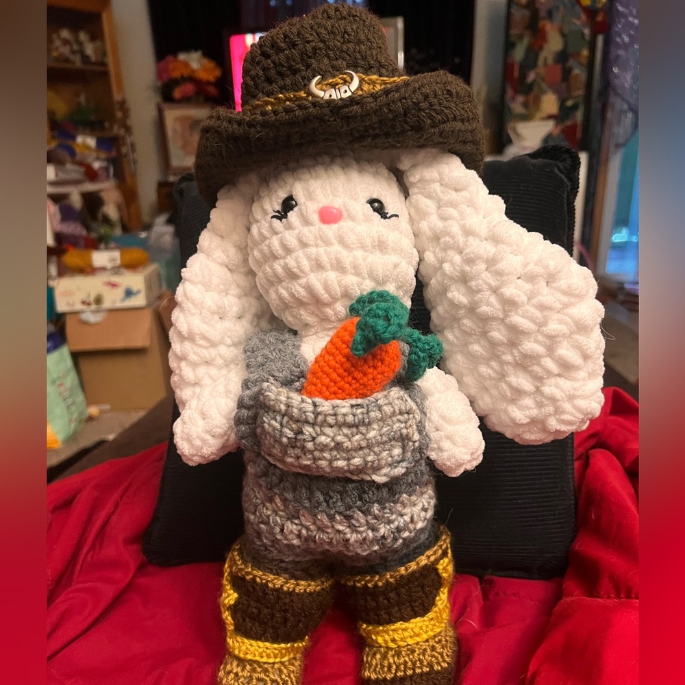 Handmade Easter Farmer bunny